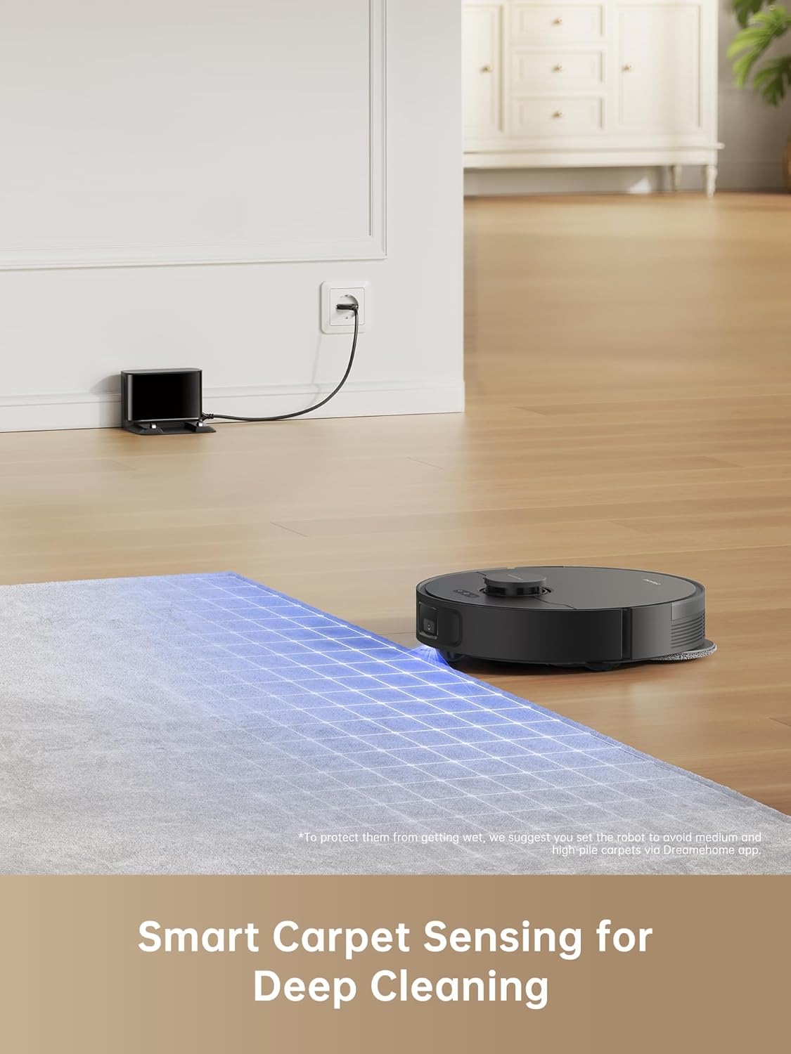 dreame L10s Pro Gen 2 Robot Vacuum and Mop Combo, 7000Pa Suction, DuoScrub Mopping,7mm Auto Lifting Mop, Ultrasonic Carpet Detection