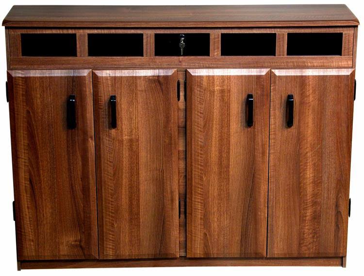 Venture Horizon Top Load Media Cabinet Cherry/Black - 2362-42BC