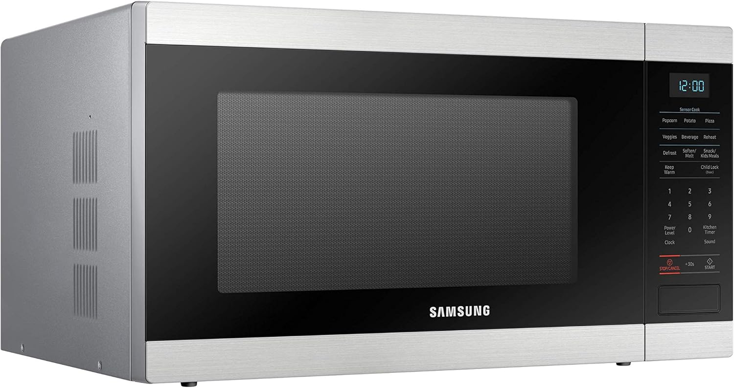 SAMSUNG Countertop Microwave Oven with 1.9 Cu. Ft. Capacity - Smart Sensor, Easy to Clean Interior, 950 Watts of Power, Auto Defrost