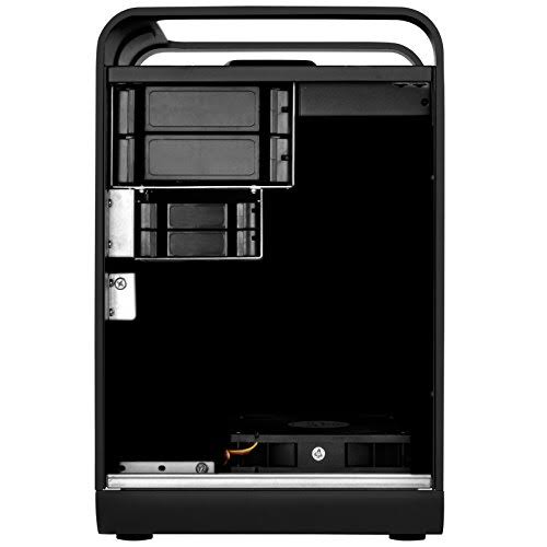 Silver Stone Technologies Cs01b Mini ITX Case Storage Aluminum Computer Chassis for Cloud Black