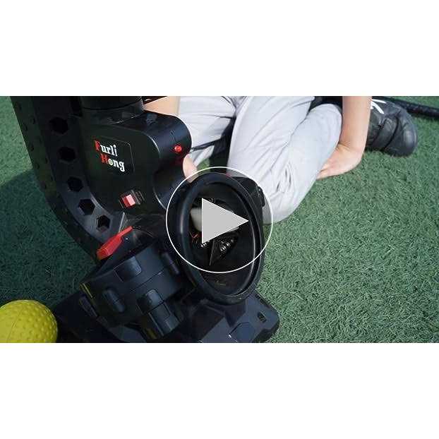 Furlihong Upgraded Electronic Baseball Pitching Machine, Adjustable Angles &amp; Speed, Ac Adapter or Battery Powered - Sports Supplies Online Store
