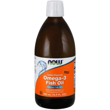 Now Foods Omega-3 Fish Oil Liquid Lemon flavor 16.9 oz. - Kansas Nuitrition - HNZSDS