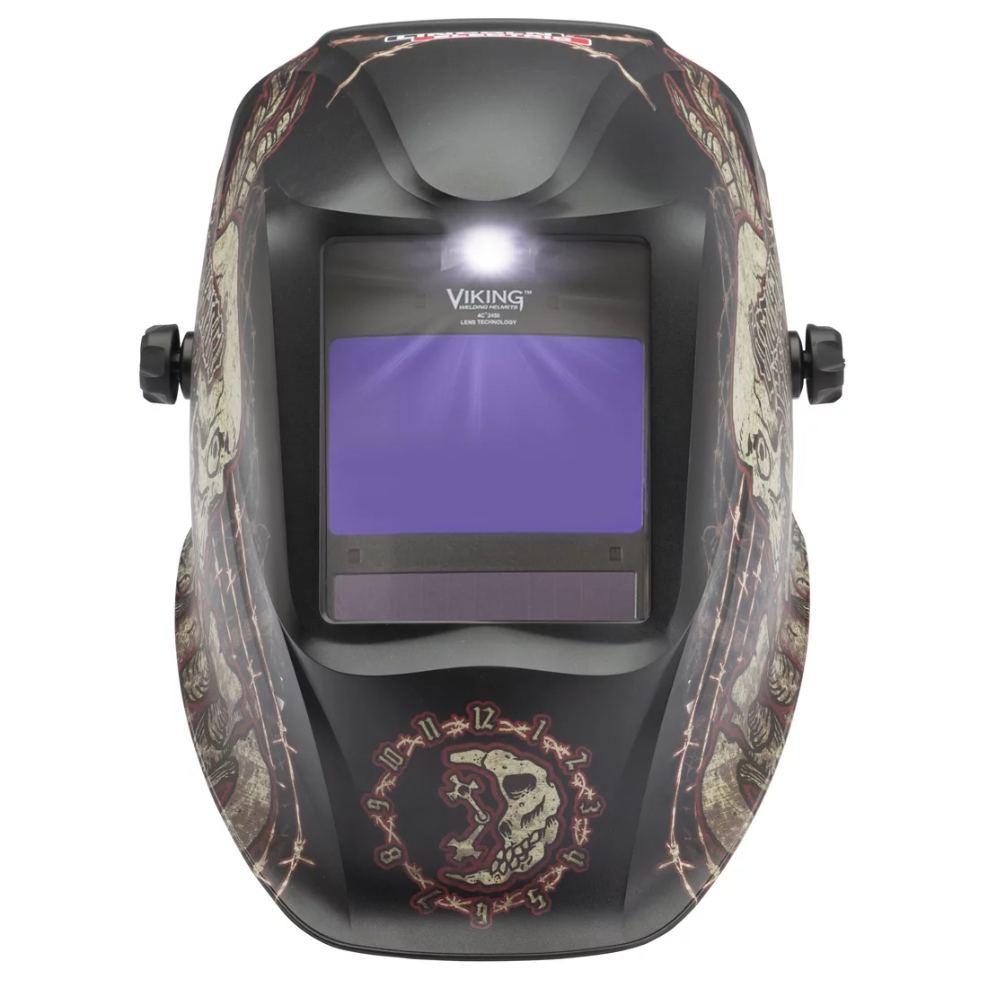 Lincoln Electric K3099-5 VIKING™ 2450 ADV Series Auto-Darkening Welding Helmet With Integrated Smart LED Light, Graveyard Shift