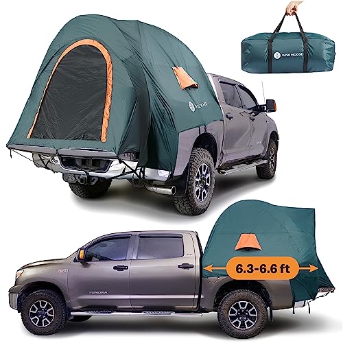 WISE MOOSE Truck Bed Tent - Fits 6.2-6.5 ft Truck Tents for Camping, Waterproof & Windproof Pickup Truck Tent 6.5 Foot Bed