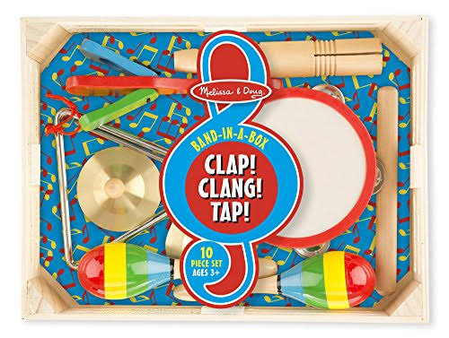 Melissa u0026 Doug Band-in-a-Box - Clap! Clang! Tap!