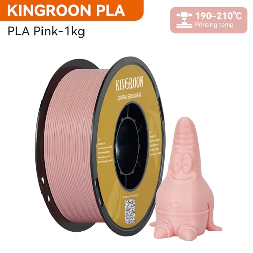 Kingroon PLA 3D Printer Filament, 12Rolls, Dimensional Accuracy +/- 0.03 mm, 12kg Spool(26.4lbs)