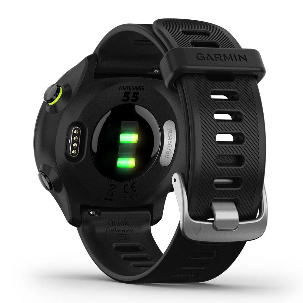 Garmin Forerunner 55 (Black) GPS Running Smartwatch Power Bundle with PlayBetter Portable Charger & HD Screen Protectors - Curated Treasures Market