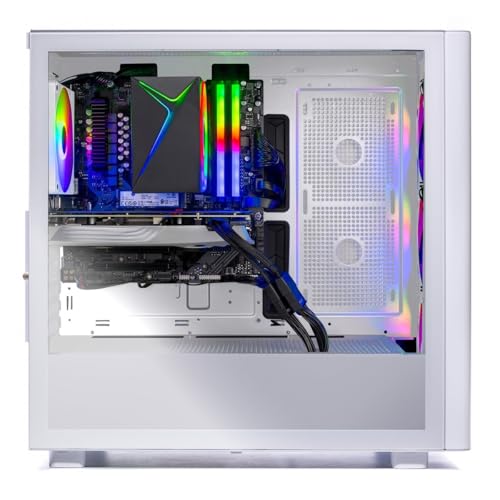 Skytech Gaming Azure 3 Desktop PC, Ryzen 7 7700 3.8 GHz (5.3GHz), NVIDIA RTX 5060, 1TB NVMe SSD, 32GB DDR5 RAM 5200 RGB, 650W Gold PSU, Wi-Fi, Win 11