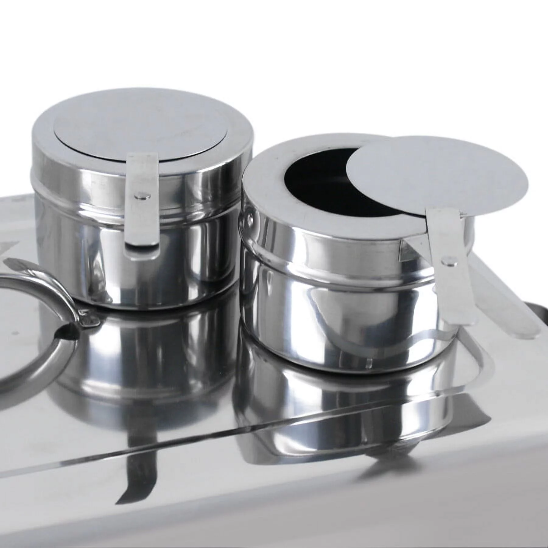 ZenSports 4 Pack 8QT Chafing Dish Full Size Buffet Set Stainless Steel Food Warmer W/ Water Pan, Silver