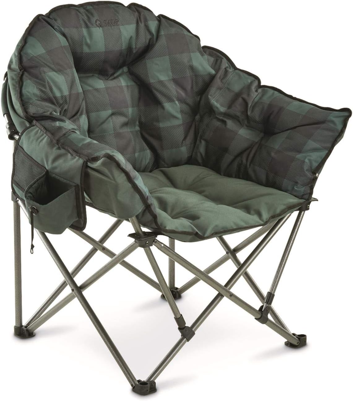 Guide Gear Oversized Club Camp Chair, 500-lb. Capacity, Red Plaid