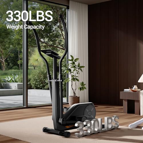 CURSOR FITNESS Elliptical Machine, Elliptical Exercise Machine for Home, Elliptical Training Machines with 8 Levels Resistance