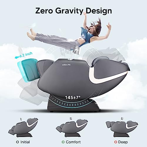 Full Body Airbag Massage Chair: 2025 Shiatsu Zero Gravity Massager Chairs - AI APP Control Back Heating