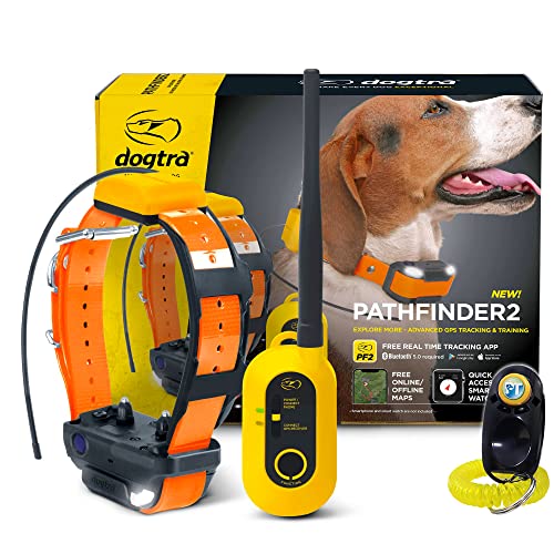 Dogtra Pathfinder 2 - Hunting Ecollar GPS Dog Training Collar with Remote, 9 Mile Range, Tracking & Containment for Medium & Large Dog Breeds