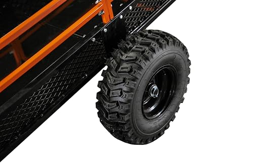 Impact IMPLEMENTS® 1500lb Utility Cart Cargo Trailer with Solid Steel Floor for Lawn/Garden Tractors, ATV's