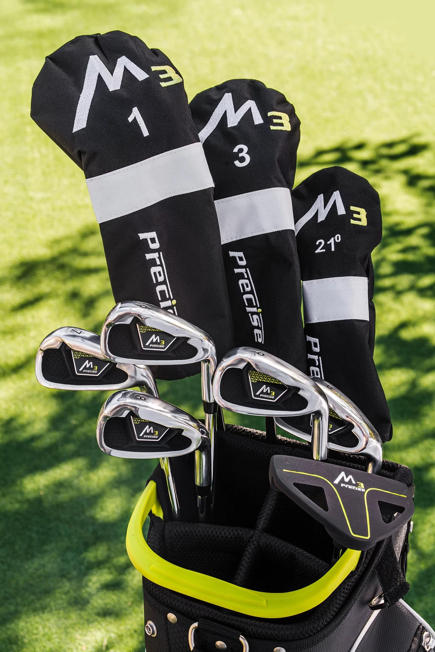 Precise M3 Men's 14 Piece Complete Right Hand Golf Club Package Set - 2 Colors & 3 Sizes Available!