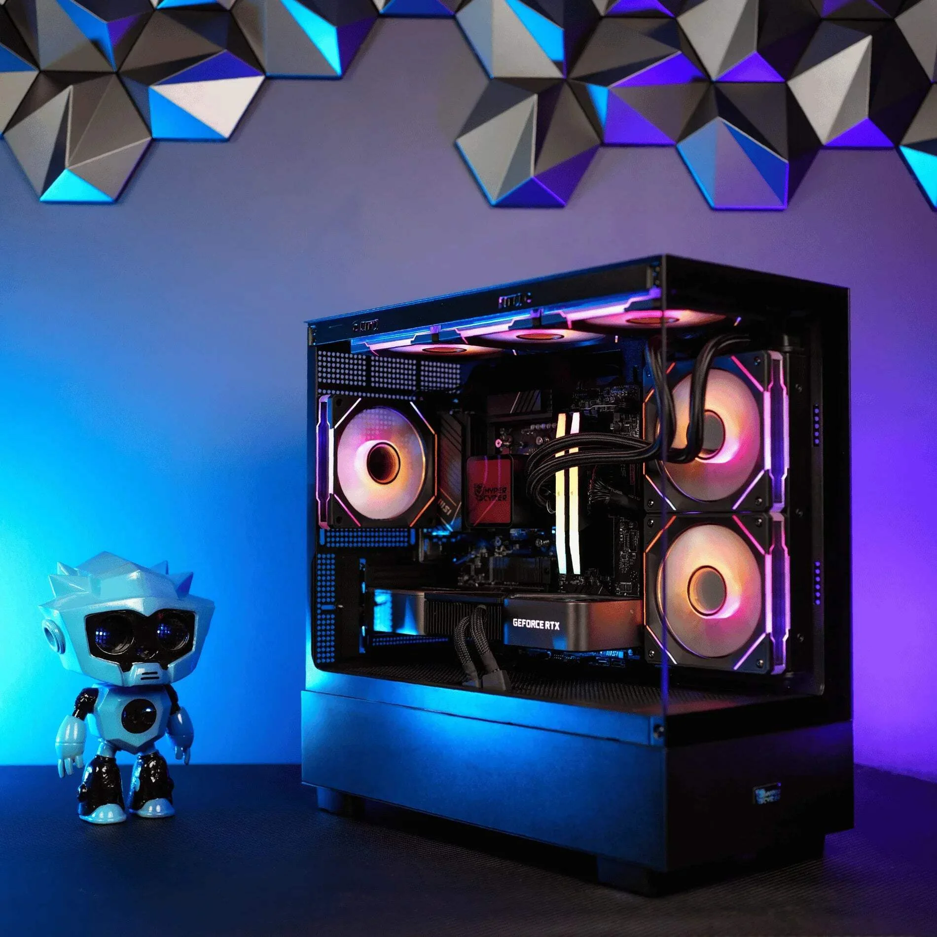 Hyper Cyber Rage Y | AMD Ryzen 9 9950X3D | NVIDIA GeForce RTX 4060 Ti | Gaming PC