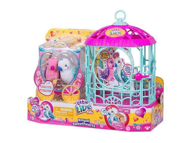 Little Live Pets Royal Sweethearts Love Birds with Cage