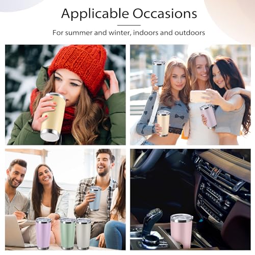 Sieral 36 Packs Stainless Steel Tumbler Bulk with Lid Vacuum Double Wall Insulated Travel Coffee Mug Powder Coated Tumbler Cup for Graduation Wedding