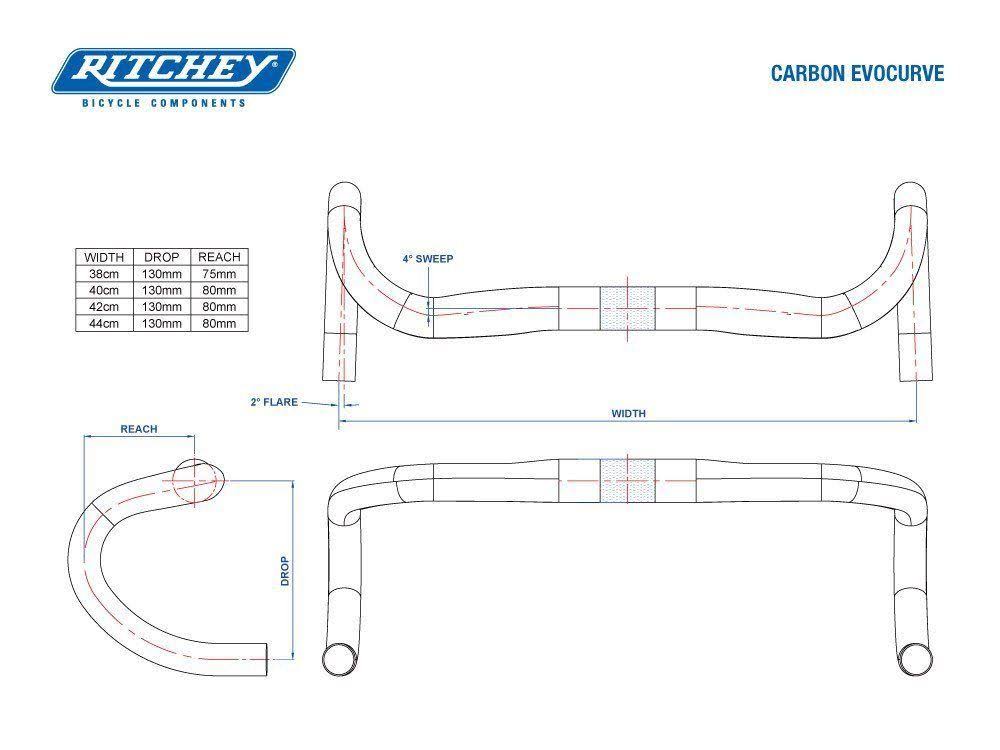 Ritchey Superlogic Carbon Evo Curve Handlebar-44 cm