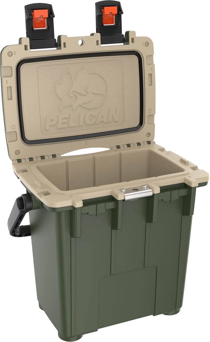 Pelican 20qt Elite Cooler - Green - Tan