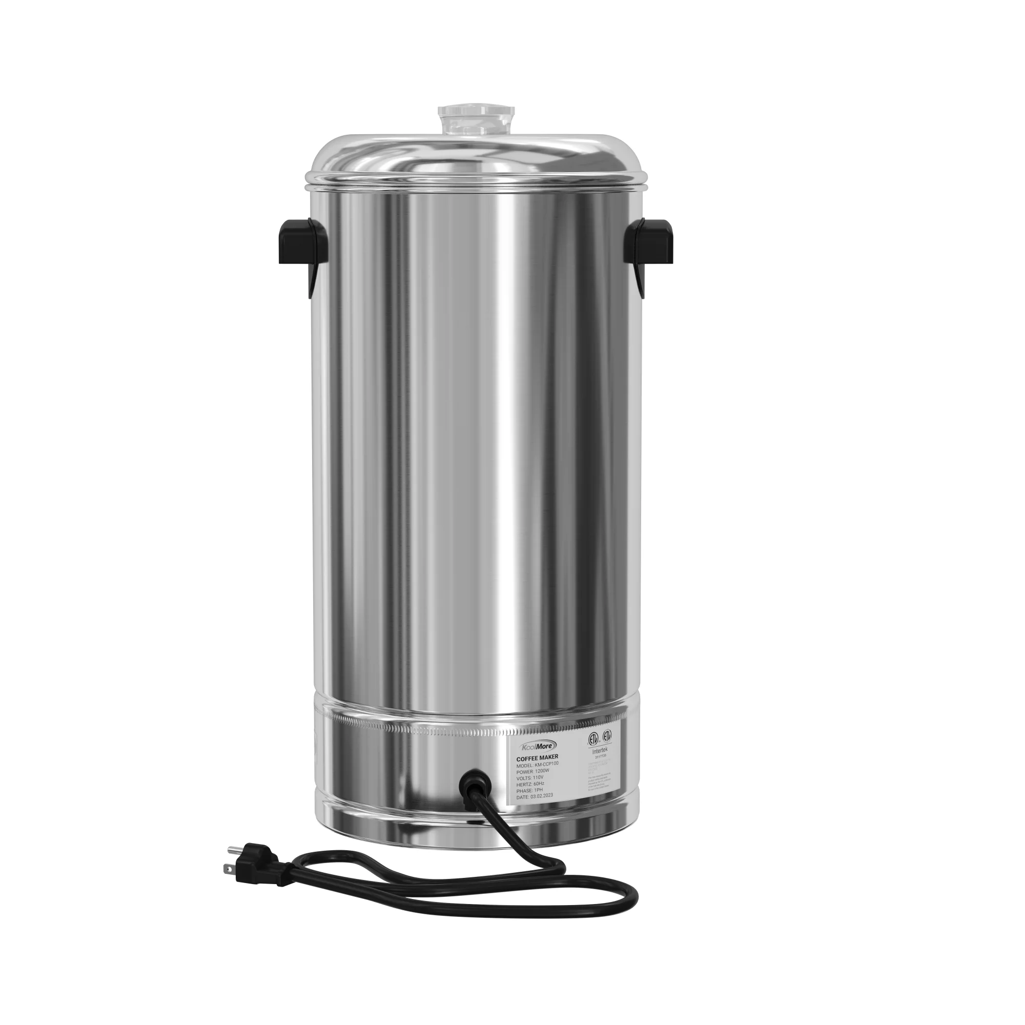 KoolMore Electric 100 Cup Commercial Coffee Percolator in Stainless Steel (KM-CCP100)