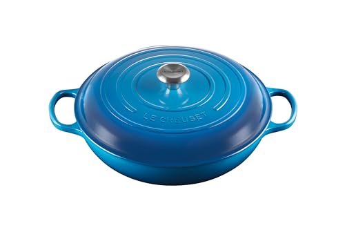 Le Creuset Enameled Cast Iron Signature Braiser, 3.5 qt., Marseille