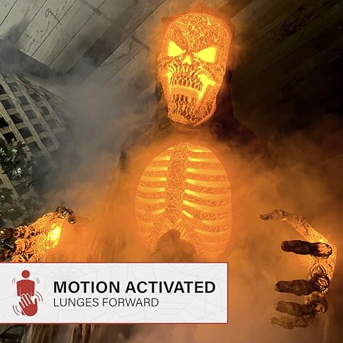 Haunted Hill Farm Motion-Activated 7.5-Ft. Tall Smoldering Ghoul