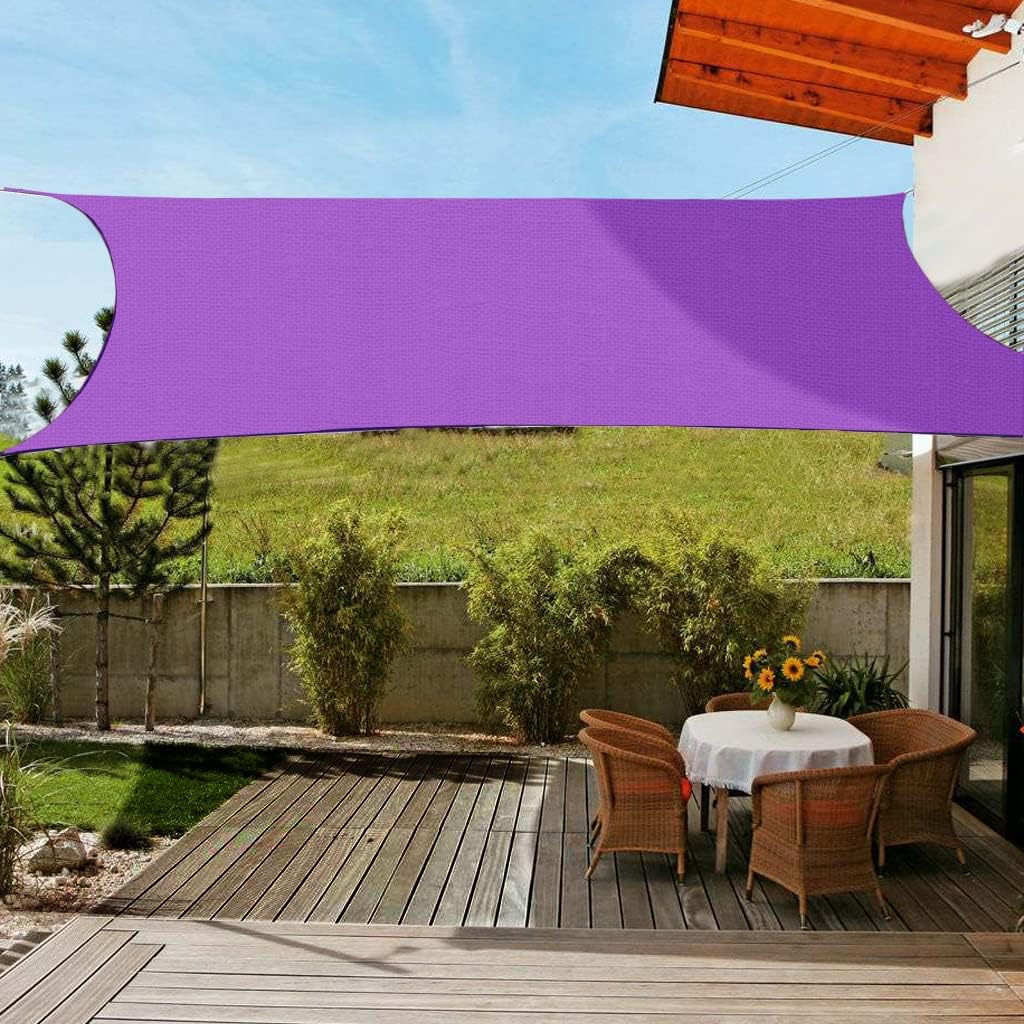 OldPAPA Sun Shade Sail Rectangle Waterproof Sun Shade Canopy UV Block Patio Decor Awning,for Outdoor Garden Backyard Lawn