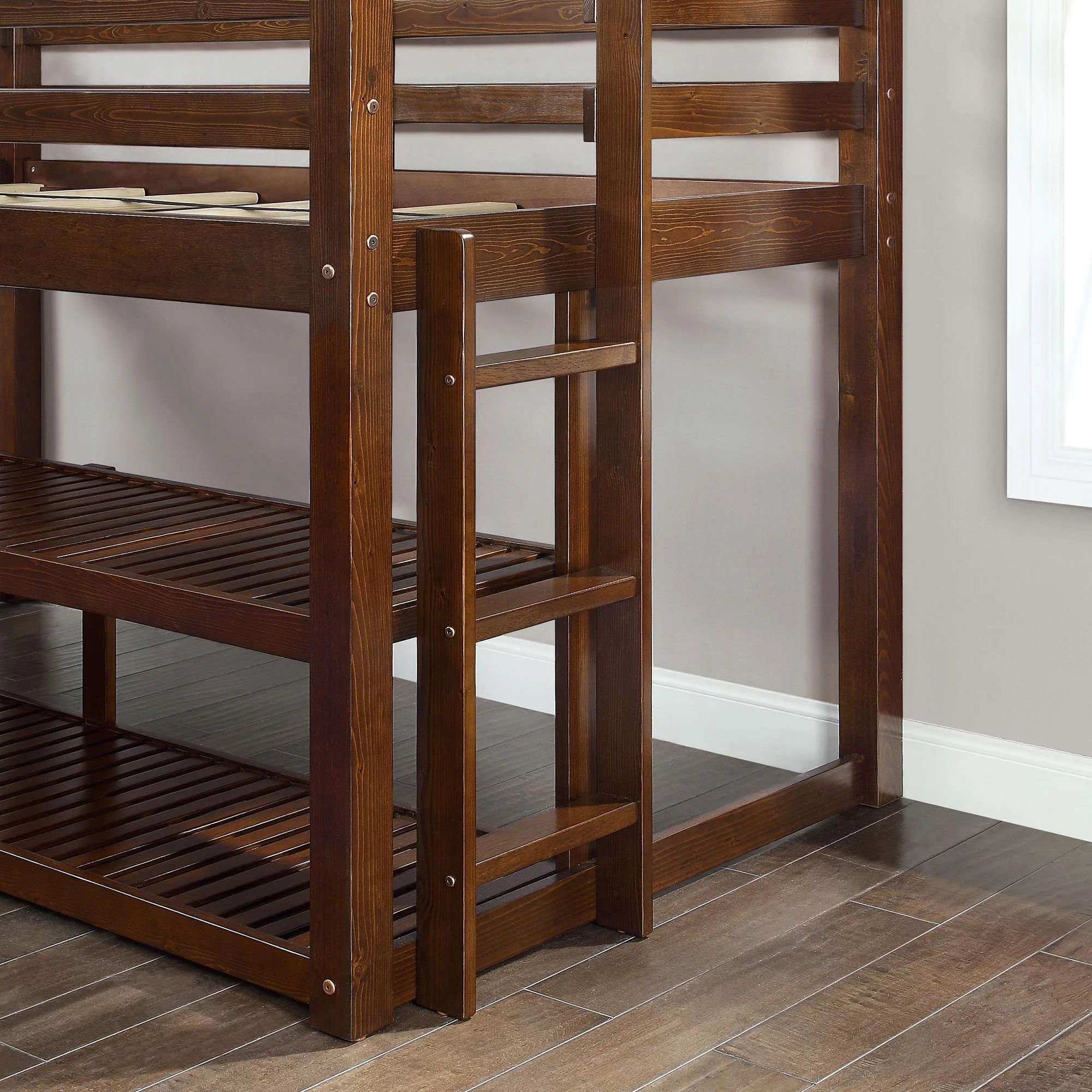 Better Homes and Gardens Greer Twin Loft Storage Bed, Black