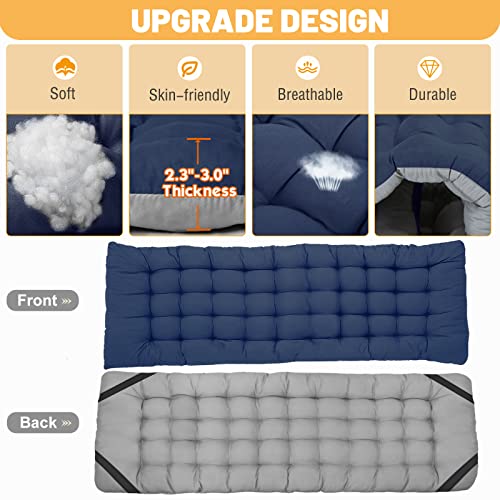 DoCred Folding Camping Cot with Mattress, 2 Pack Heavy Duty Folding Cot for Adults, Portable Sleeping Cot Bed Adults Outdoor Bed with Carry Bag