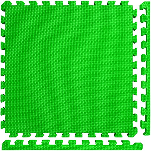 Meister X-THICK 1.5" Interlocking EVA Foam Mats - 2X Cushion for Wrestling, MMA Takedowns & Gymnastics - 2'x2' Tiles