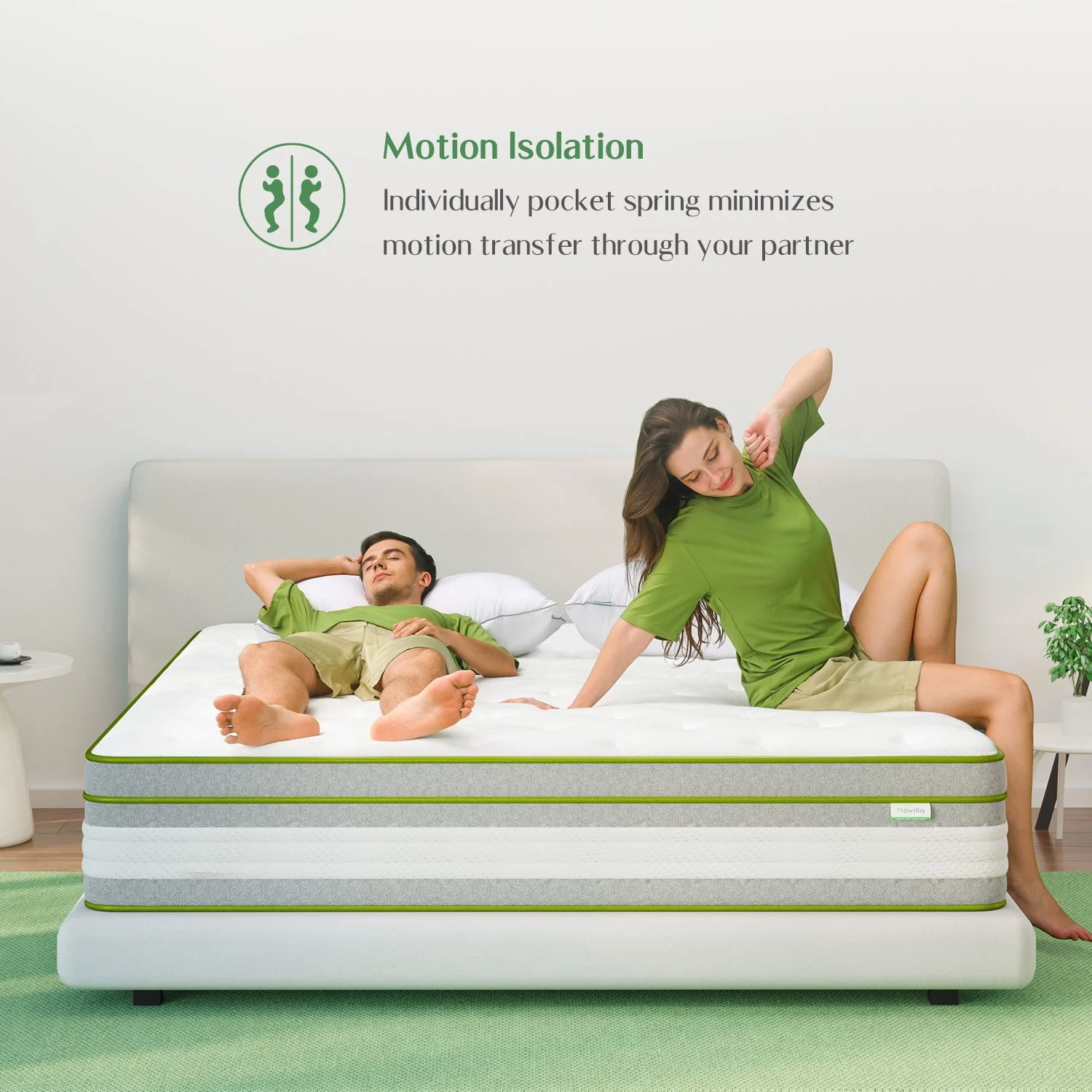 Novilla Vitality 12 Adult Gel Memory Foam Hybrid Mattress in a Box, Full Size
