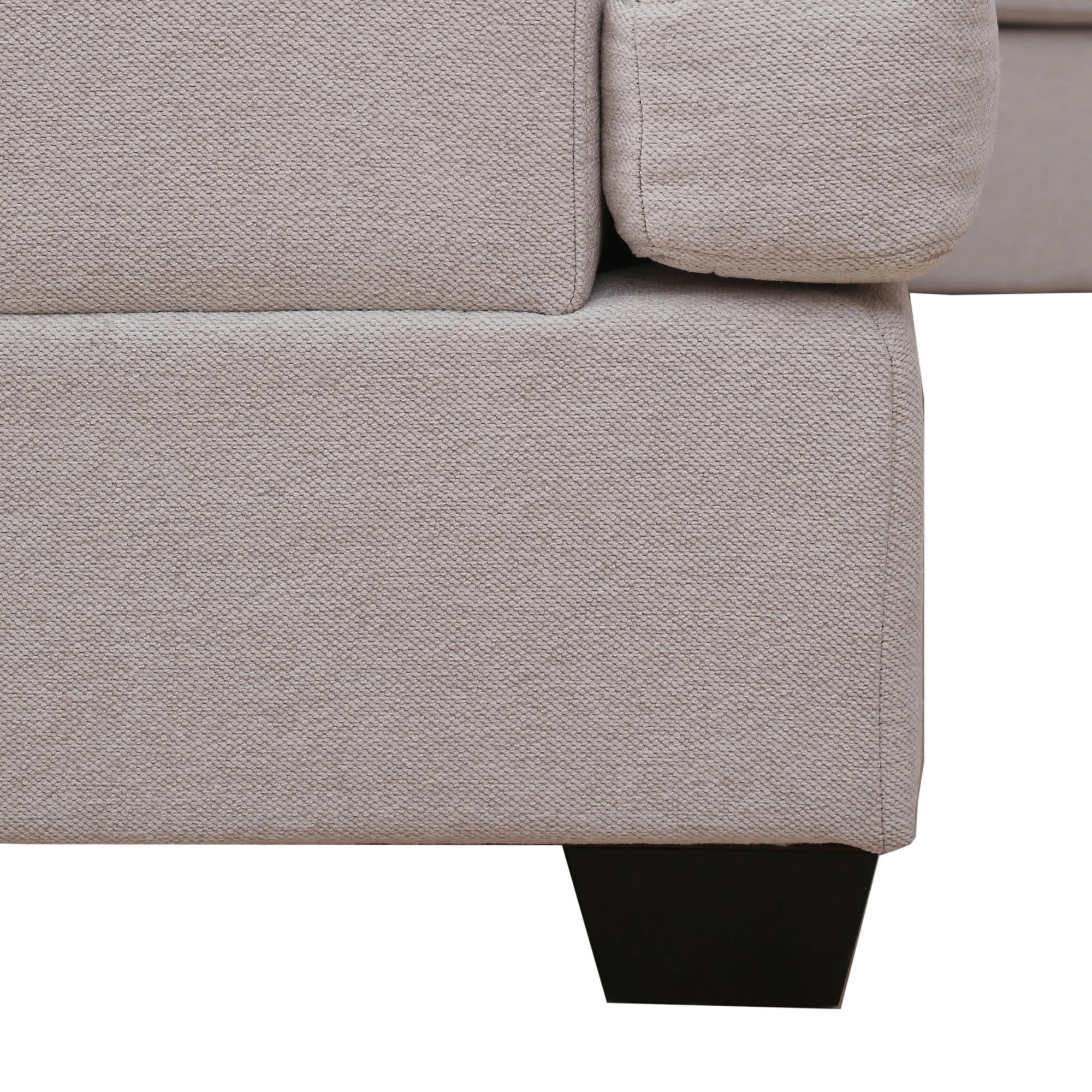 Dawn Whisper Modern Large Upholstered U-Shape Sectional Sofa, Extra Wide Chaise Lounge Couch, Beige