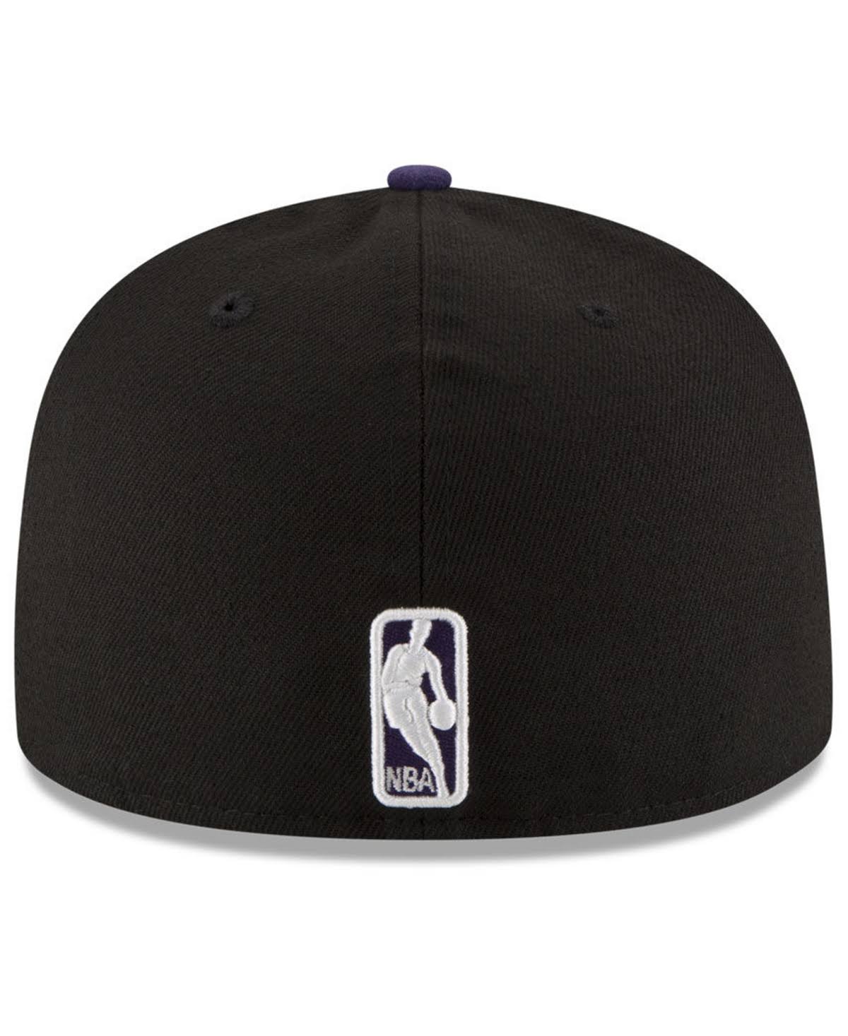 New Era Los Angeles Lakers Basic 2 Tone 59FIFTY Fitted Cap - Black/Purple