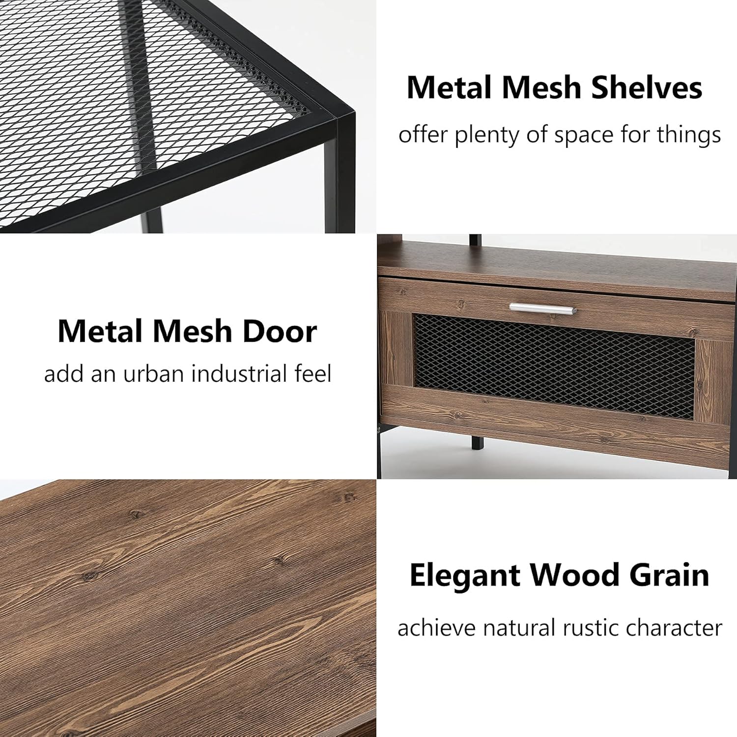 Tribesigns 75 Inch TV Stand for TVs Up to 85 inch, Console Table Entertainment Center with Storage Cabient and Shelves for Living Room