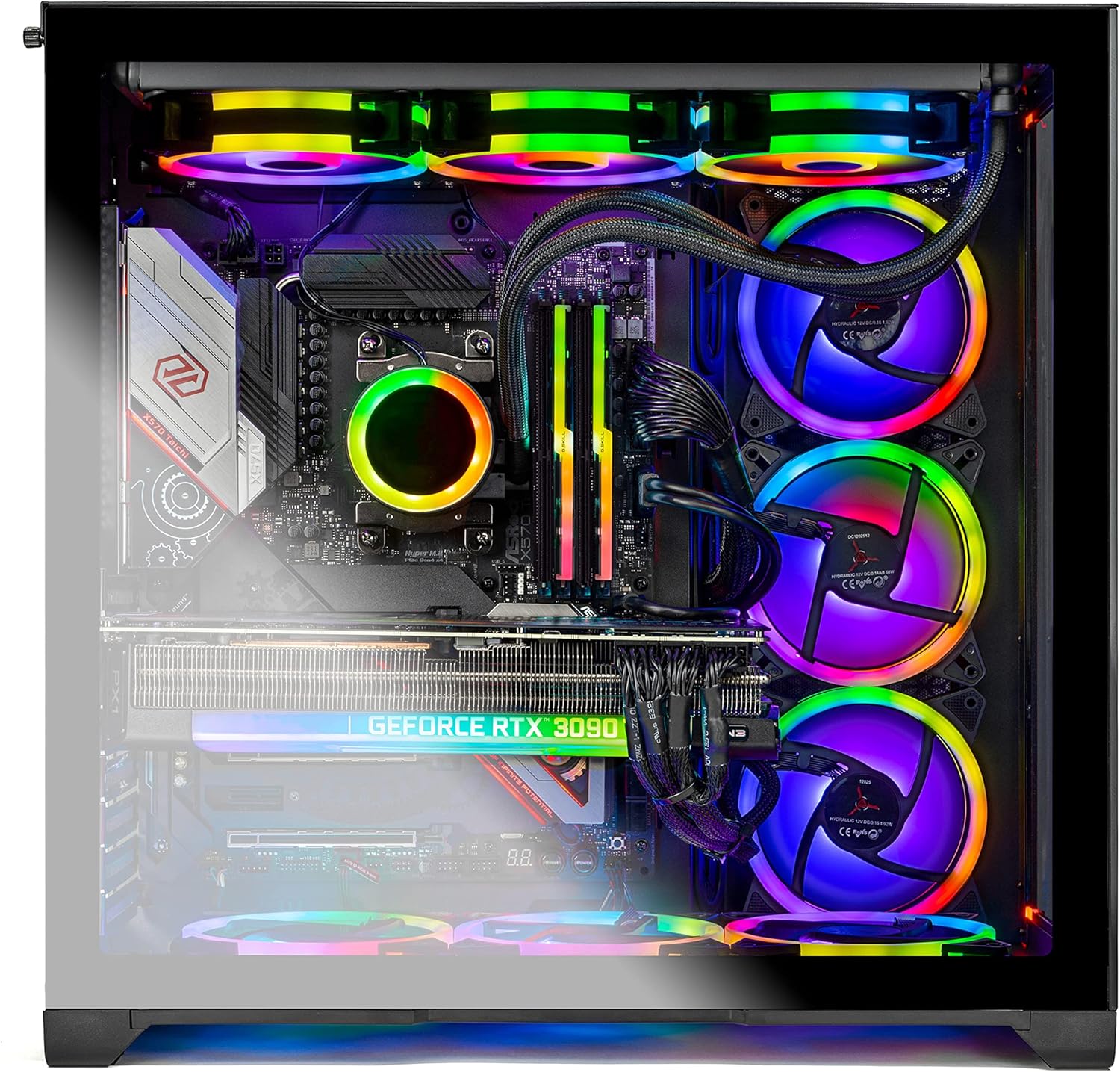 Skytech Prism II Gaming PC Desktop – Intel Core i5 12600K 3.7 GHz, RTX 3070 Ti, 1TB NVME SSD, 32G DDR5 RGB, 750W Gold PSU, 360mm AIO, AC Wi-Fi