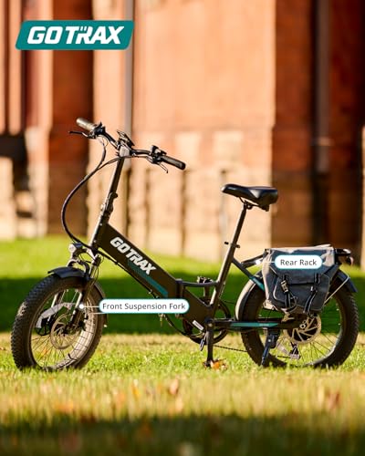 Gotrax 20" Folding Electric Bike with 55 Miles (Pedal-assist1) by 48V Battery, 20Mph Power by 500W, Smart LCD Display and 5 Pedal-Assist Levels