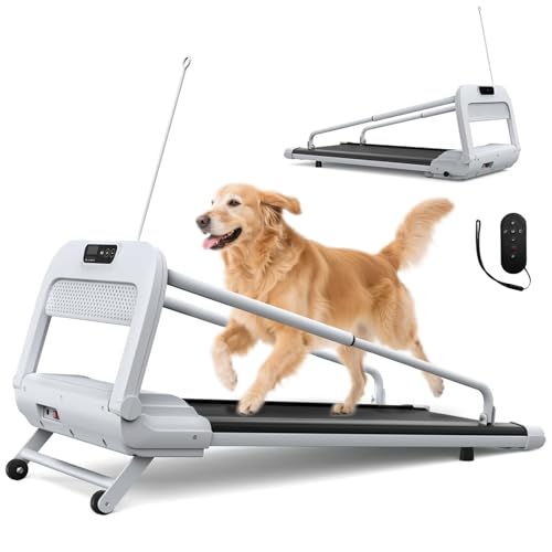 Quiet Smart Dog Treadmill for Small & Medium Dogs, Pet Treadmill for Dogs up to 130lbs, Indoor Running Machine for Fitness