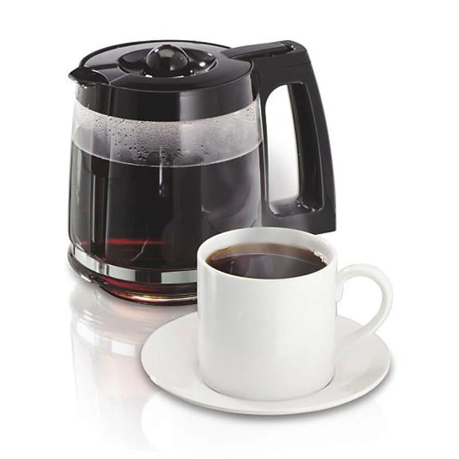 Hamilton Beach FlexBrew Trio 2-Way Coffee Maker, Compatible with K-Cup Pods or Grounds, Single Serve & Full 12c Pot, Permanent Gold-Tone Filter