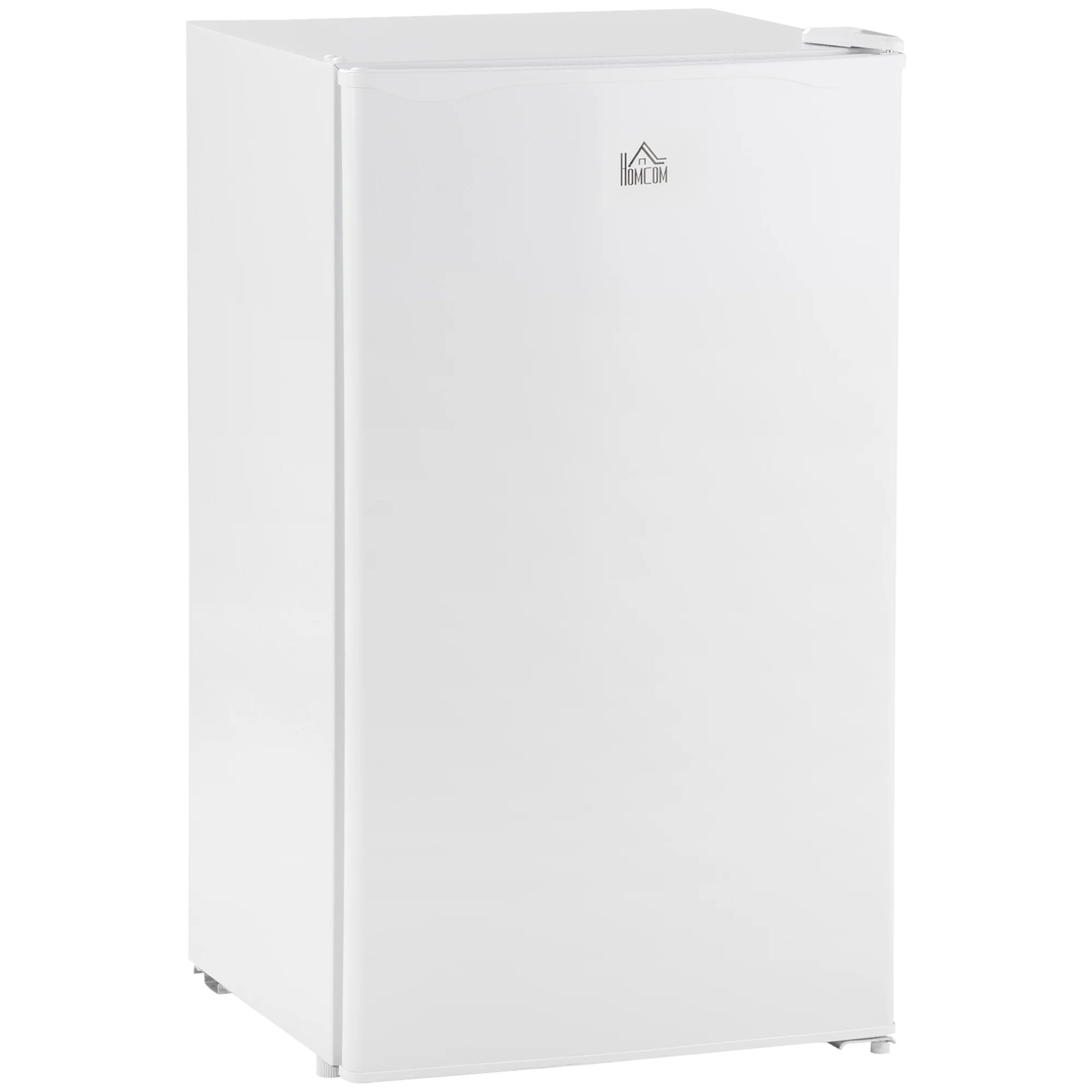 THINK 30,3.2 Cu.Ft Mini Fridge with Freezer, Single Door Compact Refrigerator with Adjustable Thermostat, Shelf and Reversible Door for Bedroom, Dorm