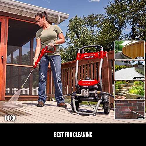 CRAFTSMAN Electric Pressure Washer, Cold Water, 2100-PSI, 1.2 GPM, Corded (CMEPW2100)
