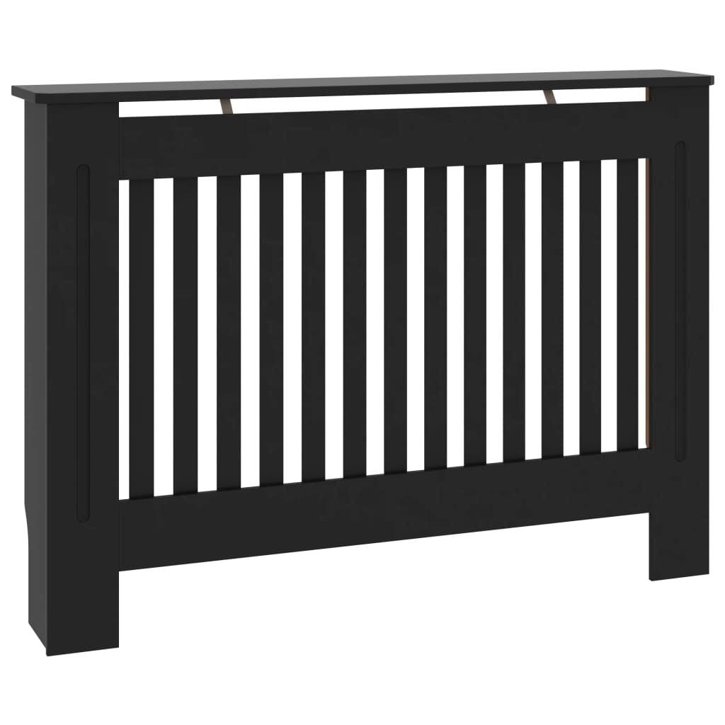 vidaXL Radiator Cover Black 44.1x22x7.5x22x31.9x22 MDF