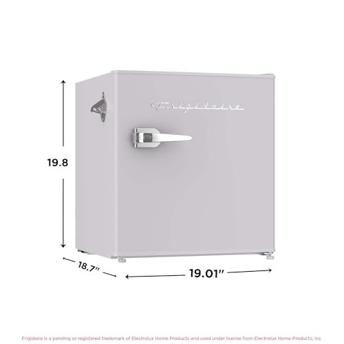 Frigidaire EFR176 Retro Compact Fridge with Chiller Mini Refrigerator with Built-in Bottle Opener for Office, Bedroom, Dorm Room or Cabin