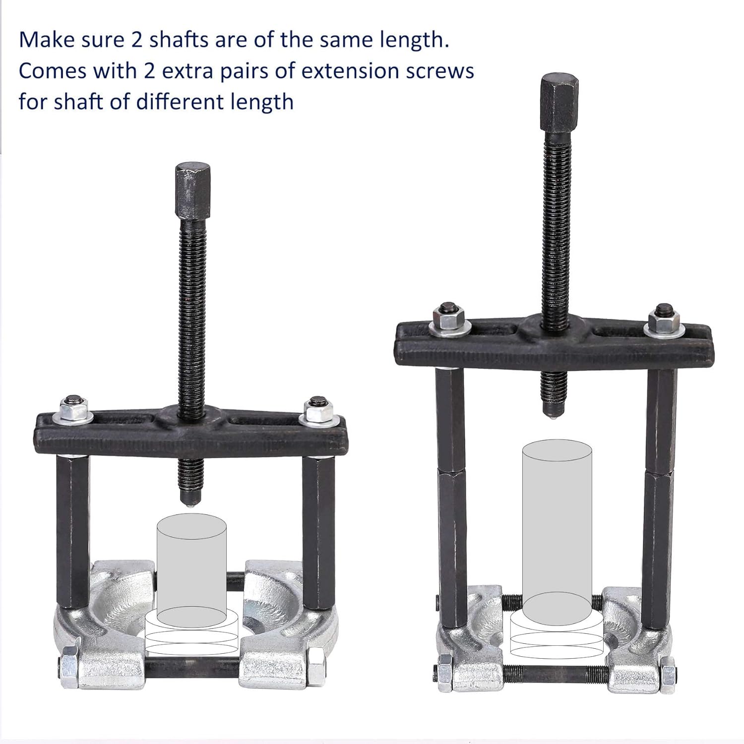 Bearing Puller Set, 5-Ton-Capacity Bearing Separator, Wheel Hub Axle Puller Set, Pinion Bearing Removal Tool Kit, Bearing Splitter