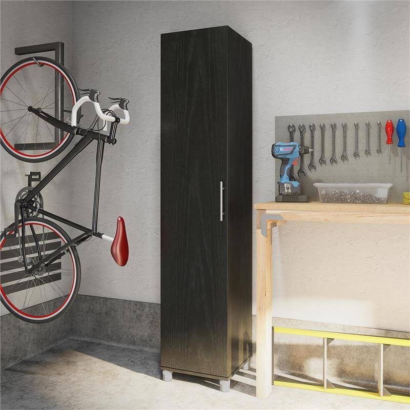 SystemBuild Camberly 16x22 Utility Storage Cabinet in Black Oak