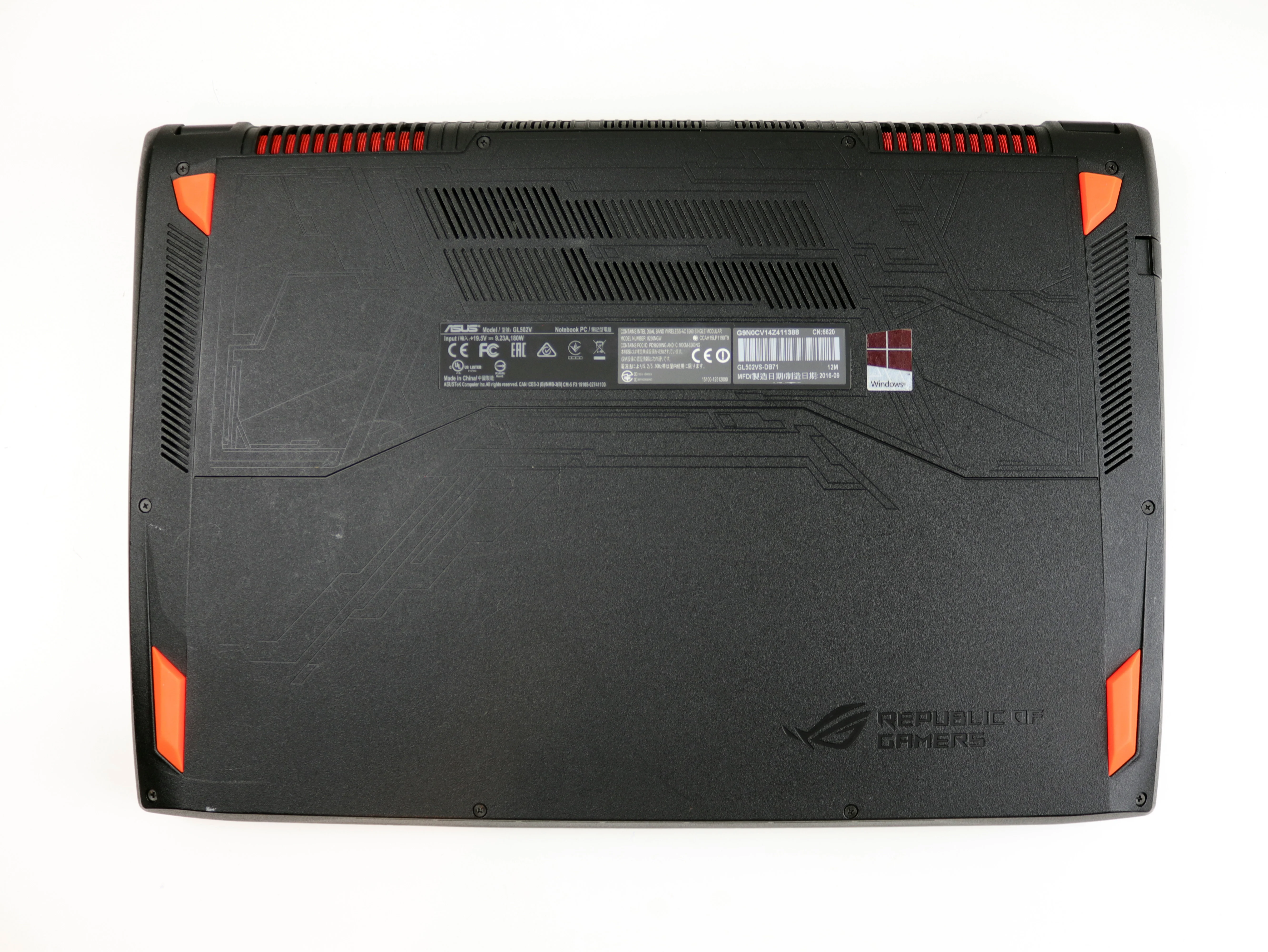 Pre-Owned ASUS ROG GL502VS 15.6" Laptop Intel i7-6700HQ 16GB 1TB SSD NVIDIA GTX 1070 8GB Windows 11