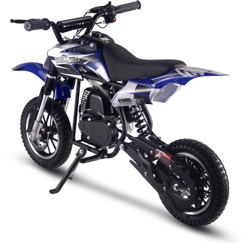 MotoTec DB-01 50cc 2-Stroke Kids Gas Dirt Bike Blue