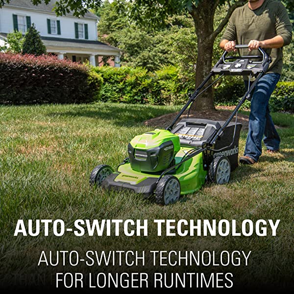 Greenworks Pro 80V 21 inch Cordless Push Lawn Mower, Includes Two 2Ah Batteries and Charger, GLM801601 (2) 2Ah Batteries Push