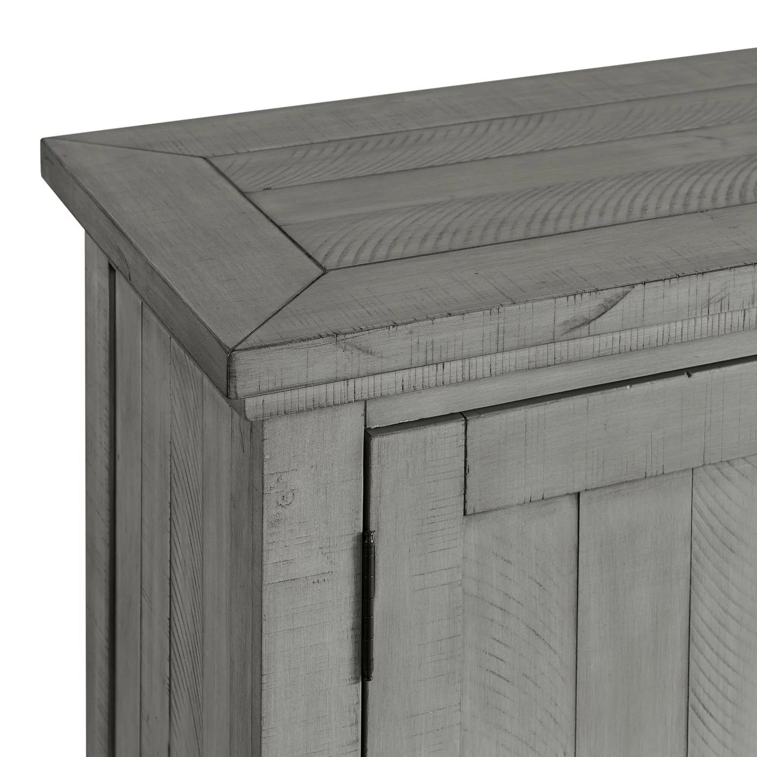 Martin Svensson Home Beach House Solid Wood TV Stand with Fireplace for TVs up to 70", Dove Grey