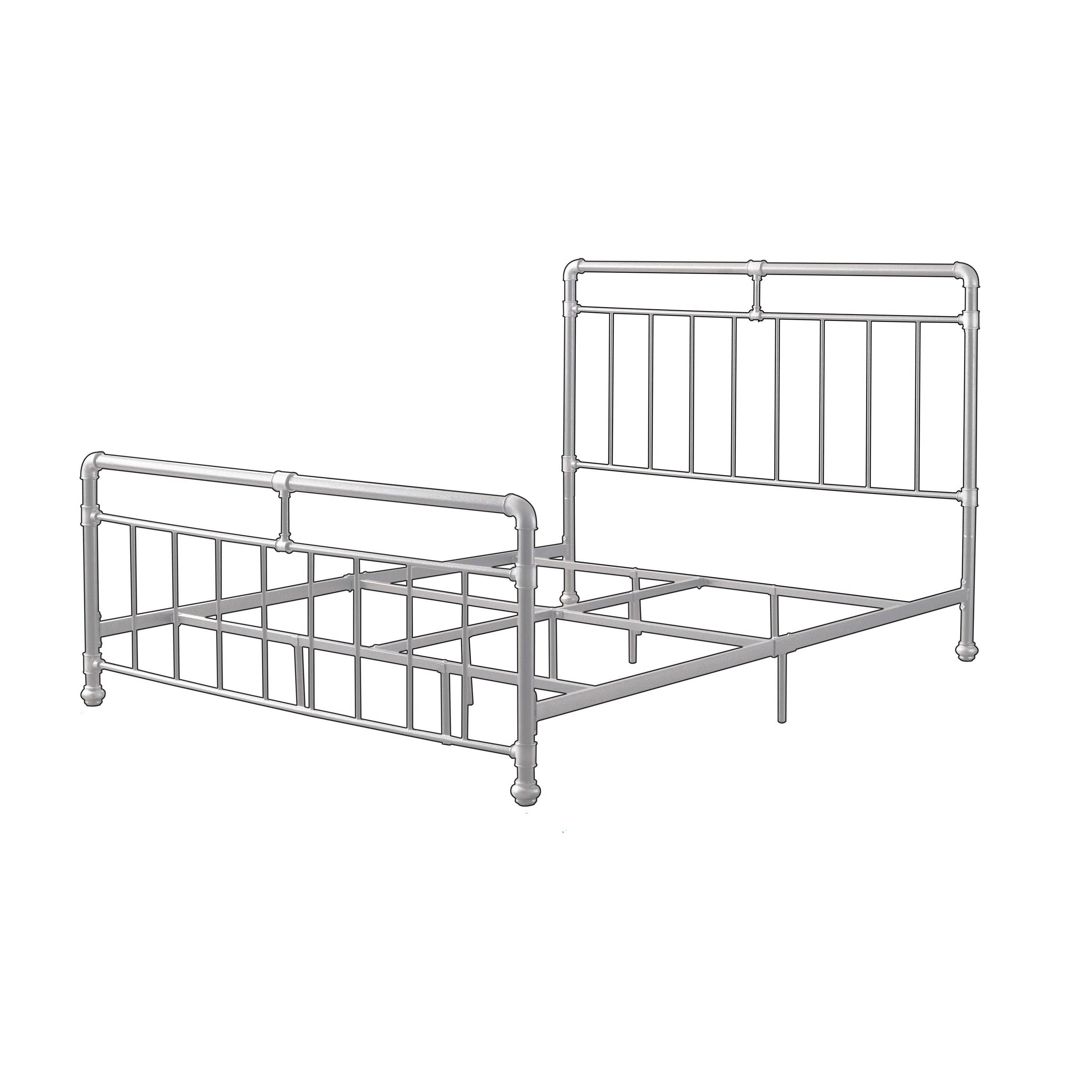 Carbon Loft Meitner Vintage Charcoal Metal Bed - King